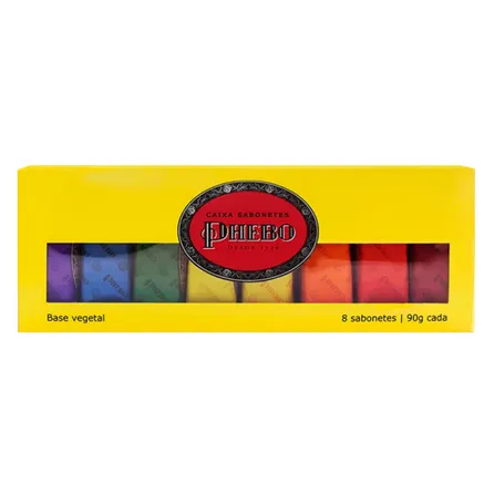 Caixa de Sabonetes Phebo Amarelo 8un – miniatura 1