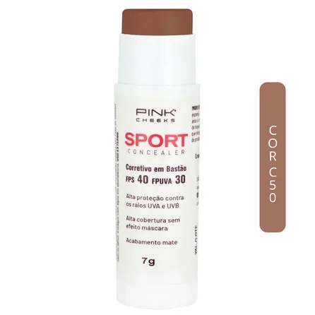 Corretivo em Bastão Pink Cheeks by Bia Neres FPS40 Sport 7g – miniatura 4