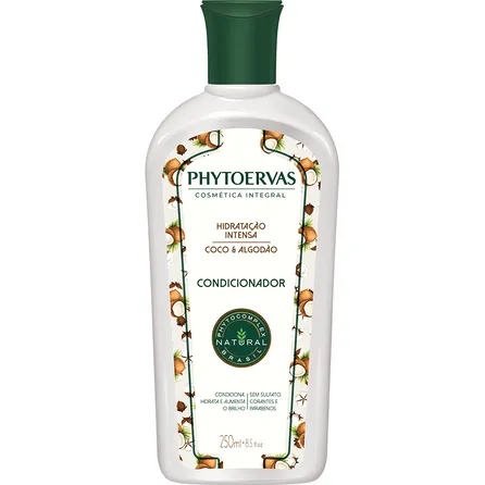 Condicionador Phytoervas Hidratação Intensa Coco e Algodão 250ml – miniatura 1