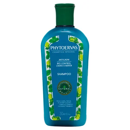 Shampoo Phytoervas Anticaspa Limão e Menta 250ml – miniatura 1
