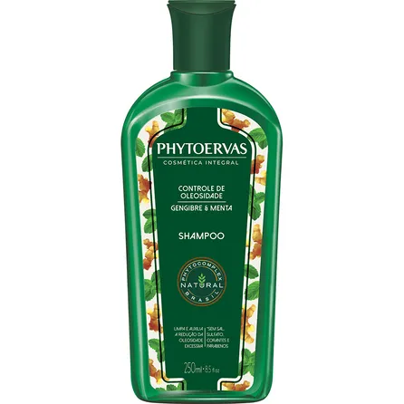 Shampoo Phytoervas Controle de Oleosidade Gengibre e Menta 250ml – miniatura 1