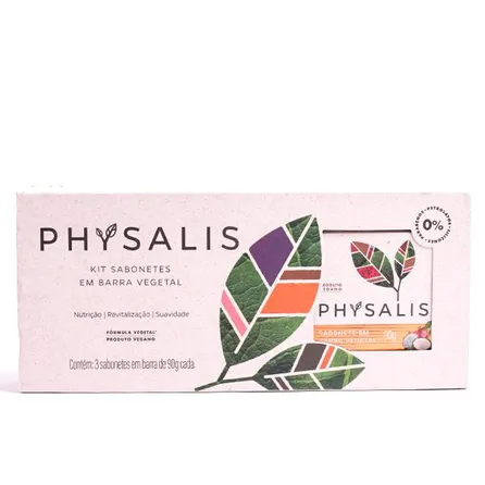 Kit Sabonete em Barra Physalis Puro Cuidado 3 Un – miniatura 1