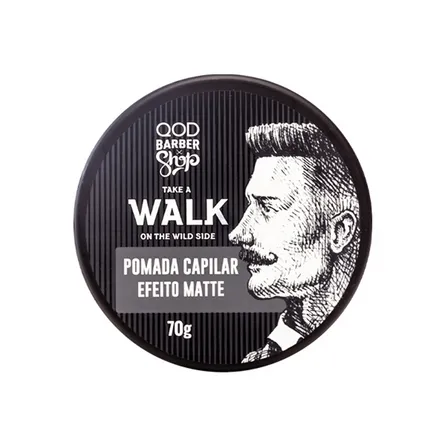 Pomada Capilar QOD Barber Shop Walk Efeito Matte 70g – miniatura 2
