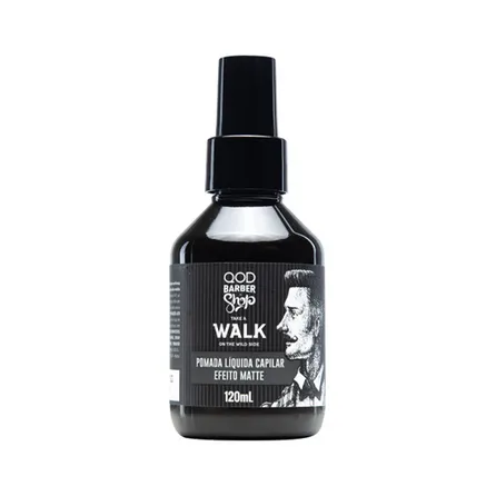 Pomada Líquida Capilar QOD Barber Shop Walk Efeito Matte 120ml – miniatura 1