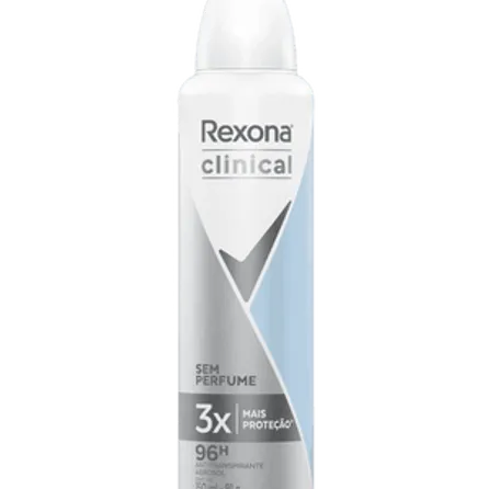 Desodorante Aerosol Rexona Clinical Sem Perfume 150ml – miniatura 1