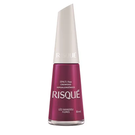 Esmalte Cremoso Risqué Léo Mandou Flores 8ml – miniatura 1