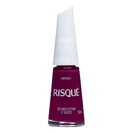 Esmalte Cremoso Risqué Vinho De Moletom e Salto 8ml – miniatura 1