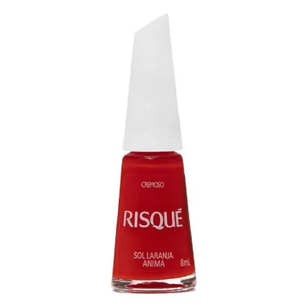 Esmalte Cremoso Risqué Vermelho Sol Laranja Anima 8ml – miniatura 1