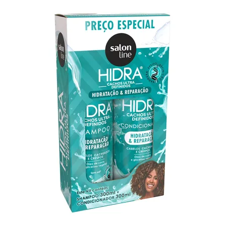 Kit Shampoo e Condicionador Salon Line Hidra Cachos Ultra Definidos 300ml – miniatura 1