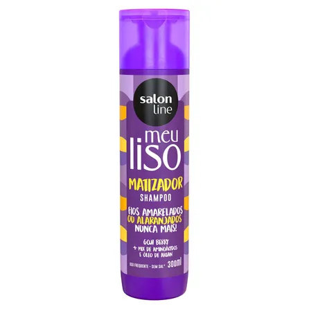 Shampoo Matizador Salon Line Meu Liso Loiro Matizado 300ml – miniatura 1