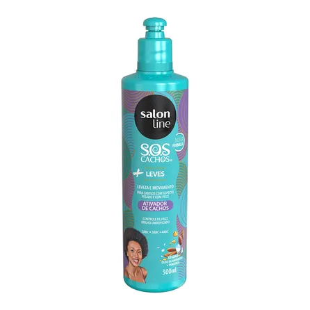 Ativador de Cachos Salon Line Cachos SOS + Leves 300ml – miniatura 1