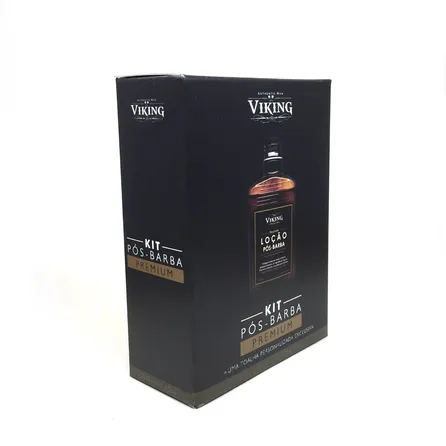 Kit Loção Pós-Barba e Toalha de Rosto Preta Viking – miniatura 3