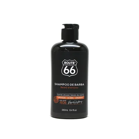 Shampoo de Barba Viking Route 66 Carvão Ativado 250ml – miniatura 1