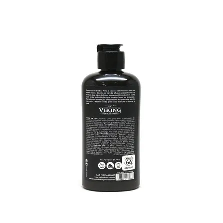Shampoo de Barba Viking Route 66 Carvão Ativado 250ml – miniatura 2