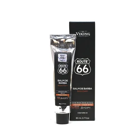Balm de Barba Viking Route 66 Carvão Ativado 80ml – miniatura 1