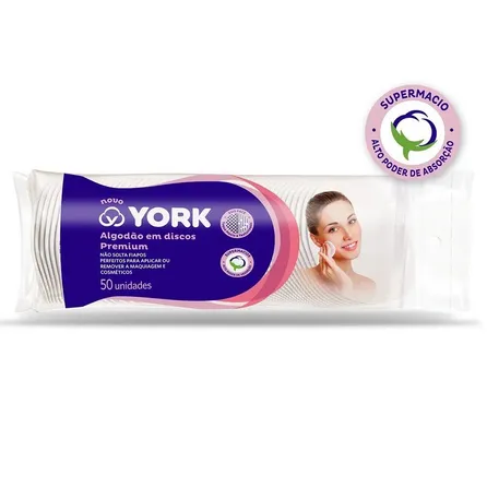 Algodão em Disco York Premium 50 Unid – miniatura 1