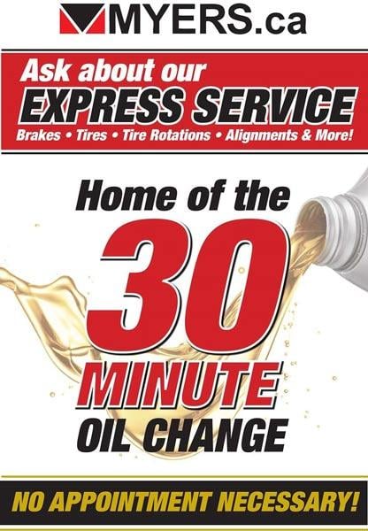 Myers Kemptville Chevrolet Buick GMC Oil Change logo