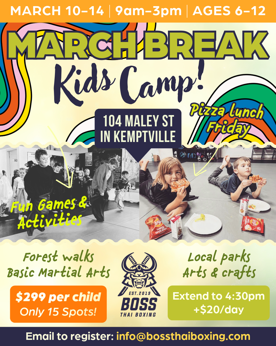 March Break spring kids camp