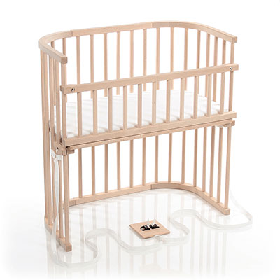 half crib that connects to bed