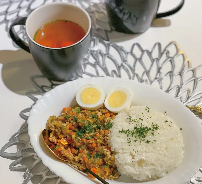 野菜が摂れる！ドライカレーセット　完成