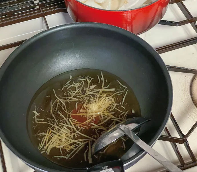 生姜香る鶏団子と豆腐の野菜とろみ煮　作り方