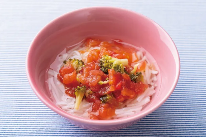 つるりんトマトスープにゅうめん