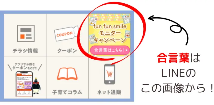 合言葉はこちら