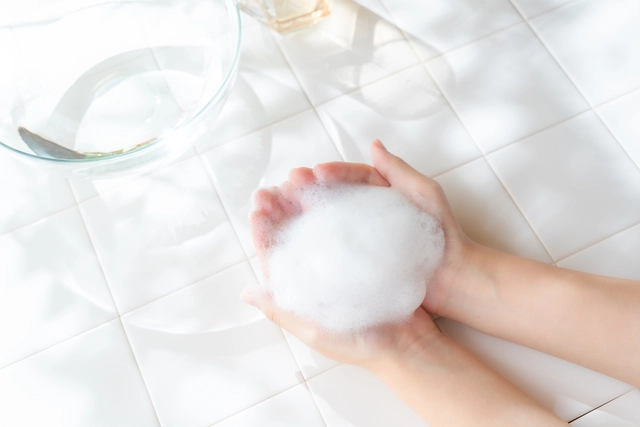 ベビーソープの泡