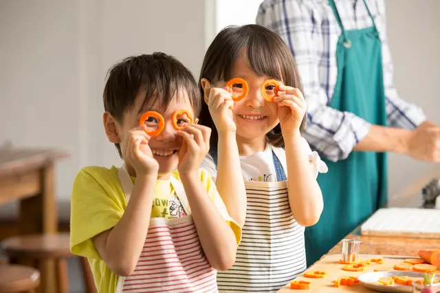 子どもの料理　手伝い