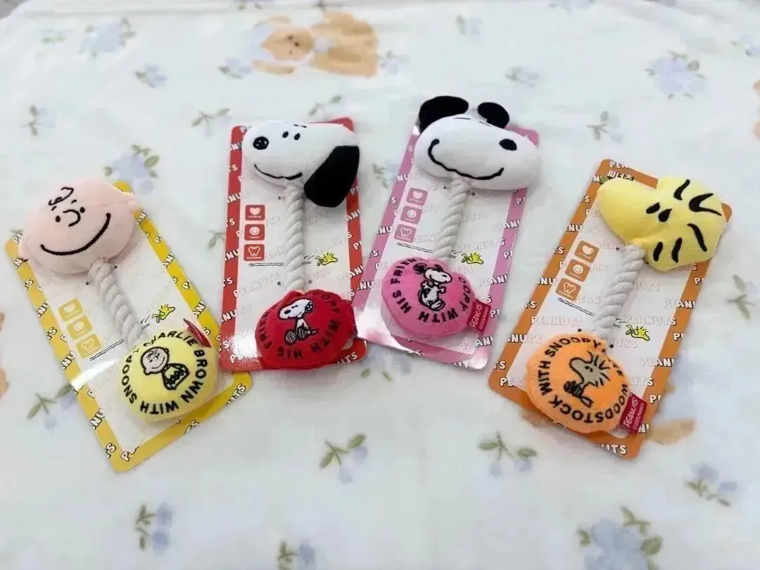 史努比造型繩結發聲玩具