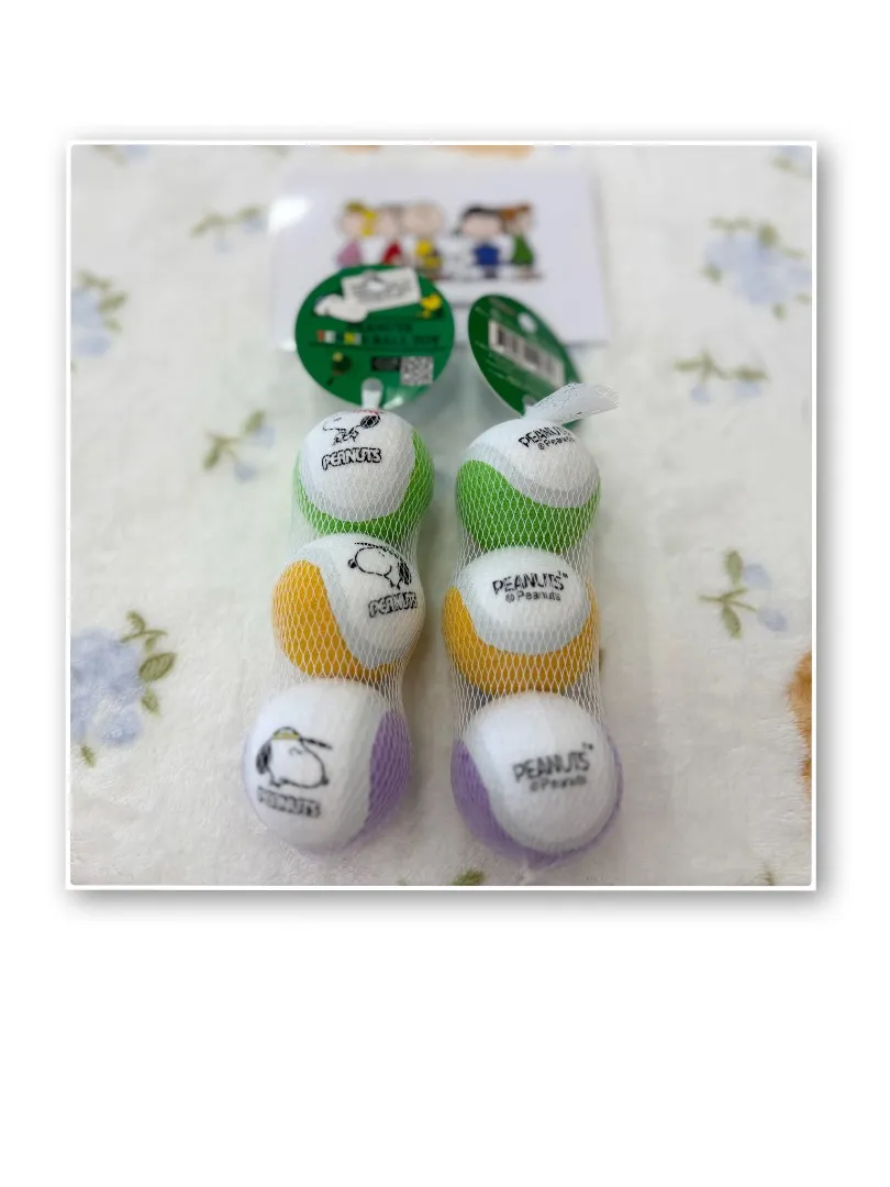史努比發聲網球（一組三入）