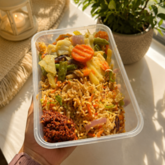 Fried Rice with chopsy