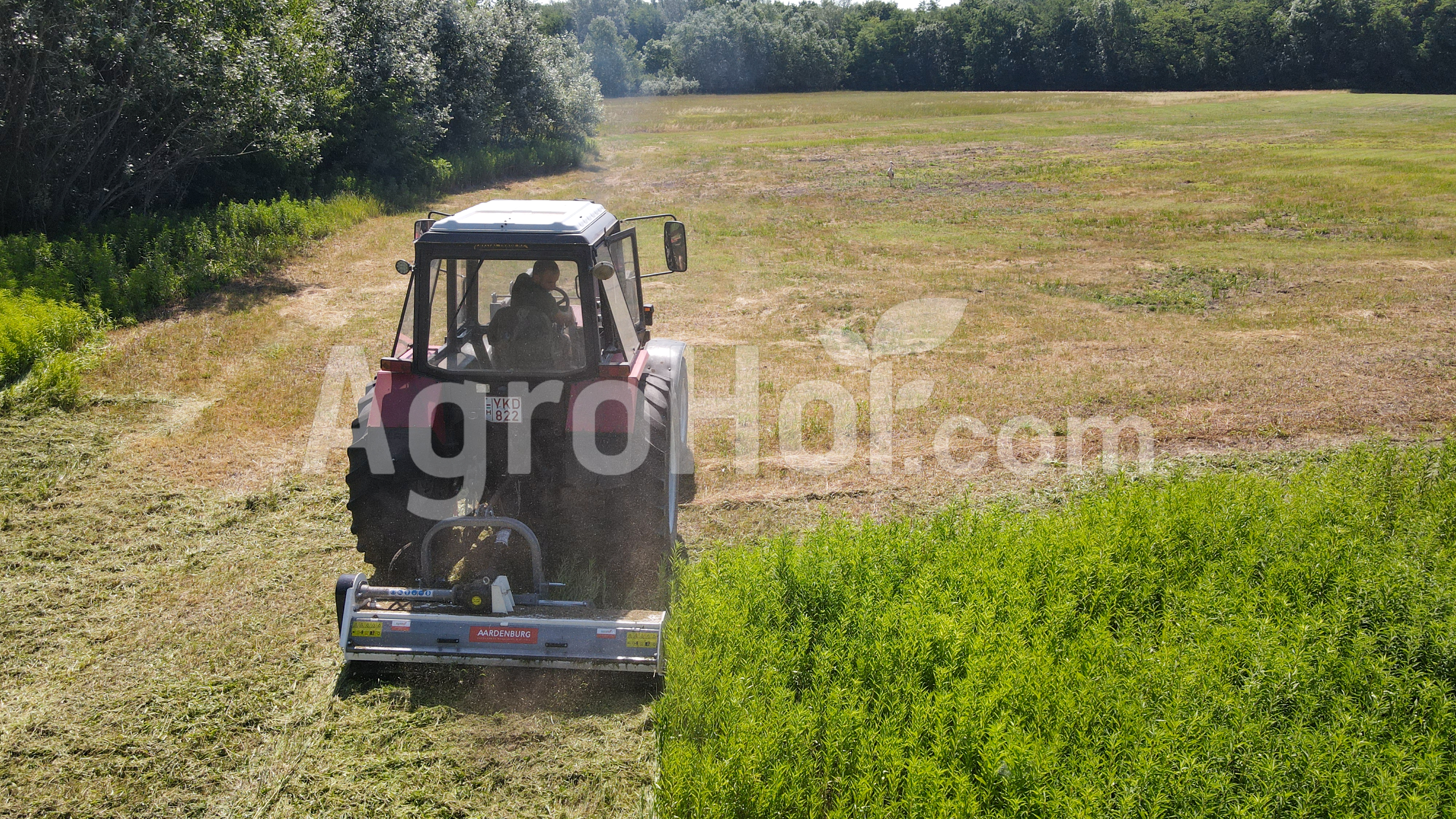 We got to see one of the Aardenburg's flail mower.