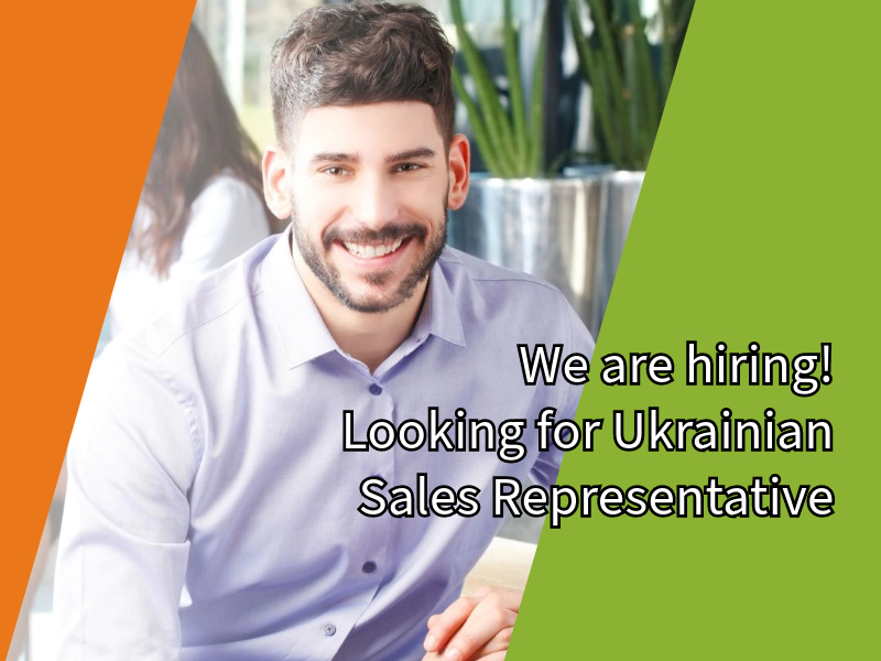 We are looking for a Ukrainian Sales Representative!