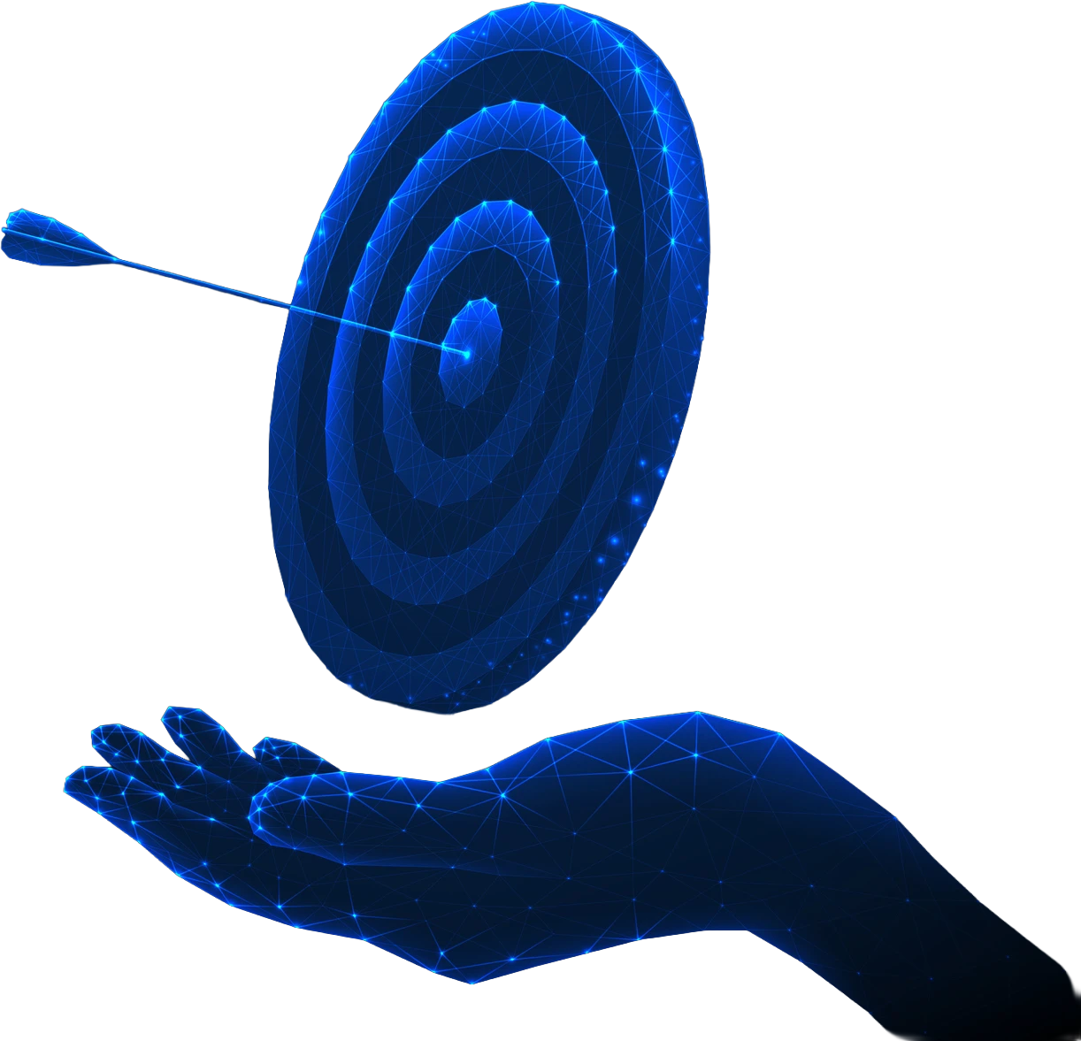 Target dartboard representing focused results and precision