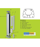 Minicoloana 12 module aluminiu anodizat H70cm