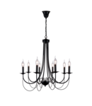 CANDELABRU ANGELA 8XE14 NEGRU