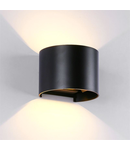 LAMPA PERETE ROTUNDA 2X5W 4000K IP 54 NEGRU