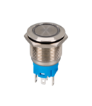 BUTTON ROUND WITH LED INDICATOR-LATCHING EL-2211DZG 1NO+1NC IP65 GREEN