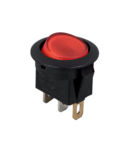 SWITCH ROUND MIRS-101-8C-3 6А ON-OFF WITH LIGHT