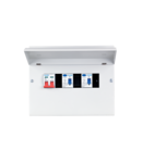 METAL CONSUMER UNIT 12MOD+ISS+2XRCCB