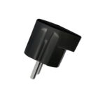 ANGLE BAKELITE SCHUKO PLUG 16A BLACK