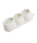 RUBBER MULTISOCKET TRIPLE 16A WHITE