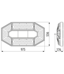 ESALITE HB - 48K - 30° OPTIC - DALI - 3000 K (CRI 80) - IP65 - CLASS I - RAL 9006 GREY