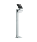 Lampa solara XSOLAR GL-S (argintiu), LED, senzor de mișcare PIR 180°, picior de aluminiu reglabil, pentru exterior