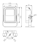 FIX LIGHT 01 12LED 13W 2020LM 3000K 10⁰