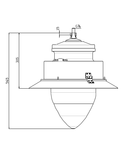 VISTA 02 16LED/350 2400LM 19W 4000K CAT DA