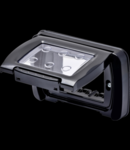 Placa ornament cu suport inclus pentru montaj in zone umede- 3 module- TONER BLACK - SYSTEM