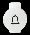 Lentila iluminata cu symbol - Sonerie -  SYMBOL Sonerie Clopotel - SYSTEM WHITE