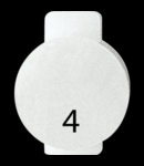 Lentila iluminata cu symbol - FOUR - SYMBOL 4 - SYSTEM WHITE